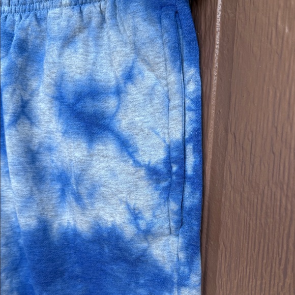 Champion Men's Blue and White Tie-Dye Athletic Shorts - Picture 4 of 5